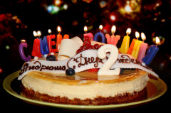 Набор свечей для торта «С днем рождения» - Фото 2