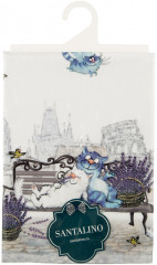 Полотенце кухонное «Синие коты. Париж» - Фото 1