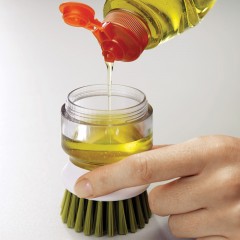 Щетка с дозатором моющего средства «Palm Scrub», зеленая - Фото 1