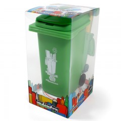 Органайзер для рабочего стола «Wheelie Bin», зеленый - Фото 1