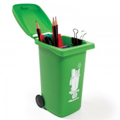 Органайзер для рабочего стола «Wheelie Bin», зеленый - Фото 2