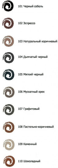 Карандаш для бровей «Brush Cap», оттенок 102 Эспрессо