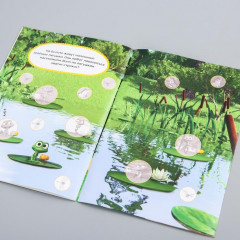 Наклейки-кружочки «Кто что ест?». Маша и Медведь - Фото 1