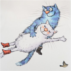 Фартук «Синие коты. Париж» - Фото 1