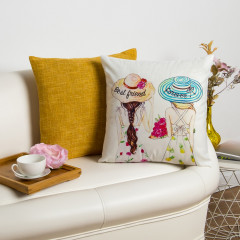 Наволочка декоративная «Подружки» - Фото 3