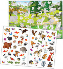 Многоразовые наклейки «Какие бывают животные» - Фото 1