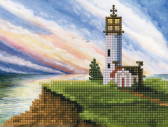 Мозаика алмазная «Маяк на рассвете» - Фото 1