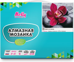 Мозаика алмазная «Цветок на камнях» - Фото 2