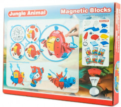 Конструктор магнитный «Животные тропического леса» - Фото 1