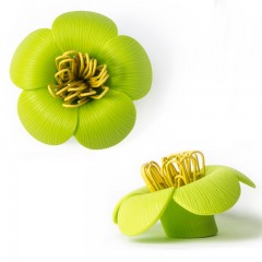 Магнит для скрепок «Blossom», зеленый - Фото 1