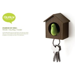 Держатель + брелок для ключей «Sparrow», белый/розовый - Фото 2