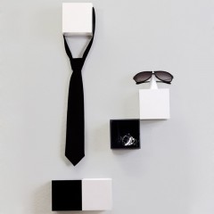 Полка — вешалка «Pixel», белая - Фото 4