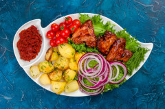 Блюдо с соусницей «Лист» - Фото 3