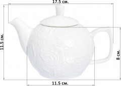 Чайник заварочный «Белые розы» - Фото 1