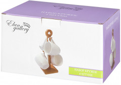 Набор кружек на подставке с ручкой «Кружево» - Фото 3