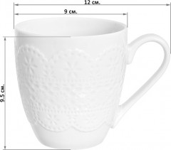 Набор кружек на подставке с ручкой «Кружево» - Фото 2