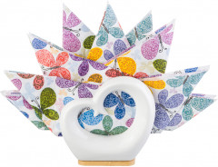 Салфетница на деревянной подставке «Сердце» - Фото 1