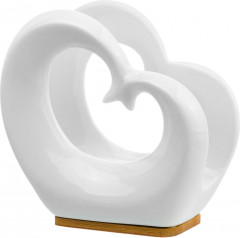 Салфетница на деревянной подставке «Сердце» - Фото 3