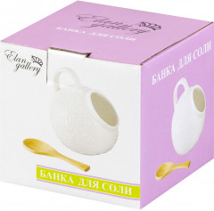 Банка для соли с деревянной ложкой «Розы» - Фото 2