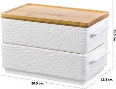 Набор блюд для холодца «Розы» - Фото 1