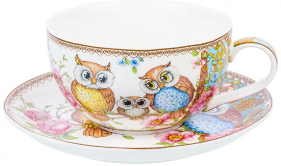 Набор для капучино «Совушки»