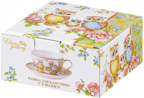 Набор для капучино «Совушки»