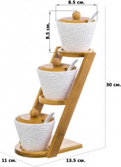 Набор банок для сыпучих продуктов «Розы» - Фото 4