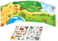 Многоразовые наклейки «Мой весёлый зоопарк» - Фото 2