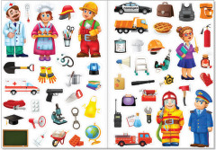 Наклейки многоразовые «Такие разные профессии» - Фото 2