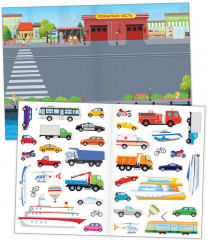 Наклейки многоразовые «Транспорт» - Фото 1