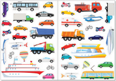 Наклейки многоразовые «Транспорт» - Фото 2