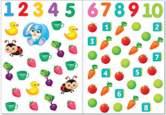 Наклейки многоразовые «Цифры» - Фото 2