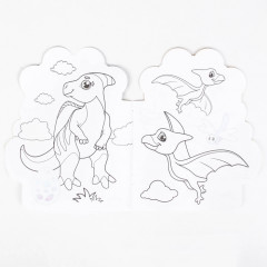 Динозаврик. Раскраска с наклейками - Фото 1