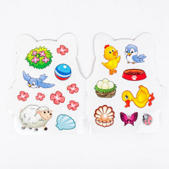 Котёнок. Раскраска с наклейками - Фото 1