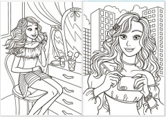 Стильные девчонки. Раскраска - Фото 1