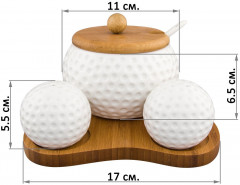 Набор для специй и сахара «Сфера» - Фото 1