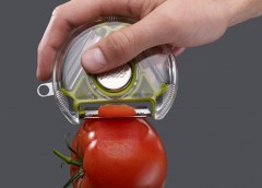 Овощечистка трёхсторонняя «Rotary Peeler», розовая - Фото 3