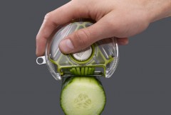 Овощечистка трёхсторонняя «Rotary Peeler», розовая - Фото 4