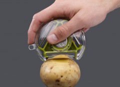 Овощечистка трёхсторонняя «Rotary Peeler», розовая - Фото 5