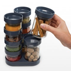 Набор емкостей для хранения специй, серый - Фото 4