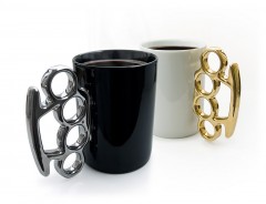 Кружка «Knuckle», белая/золотистая - Фото 1