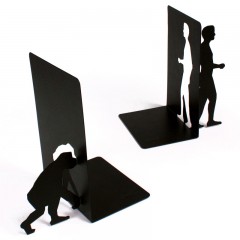 Ограничитель для книг «Evolution», черный - Фото 1