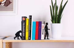 Ограничитель для книг «Evolution», черный - Фото 2