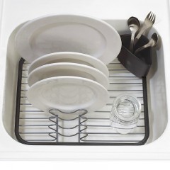Сушилка для посуды «Sinkin dish», серая/никель - Фото 1