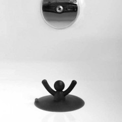 Пробка для ванны и раковины «Buddy», черная - Фото 1