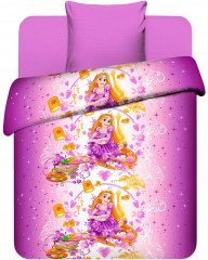 Комплект постельного белья «Милая Рапунцель» (арт. 7207/1, 1,5-спальный, бязь, 1 наволочка 70х70) - Фото 1