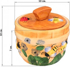 Горшочек для меда «Пчелки на лугу» - Фото 2