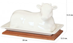 Масленка на подставке «Коровка» - Фото 1