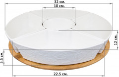 Менажница «Белые розы» - Фото 3