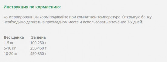 Корм для щенков с ягнёнком